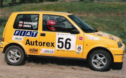 Jacek Sikora i Marek Kaczmarek - Fiat Cinquecento Sporting.